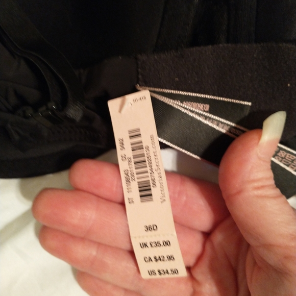 Victoria Secret Demi Bra 36D Black - Picture 4 of 8